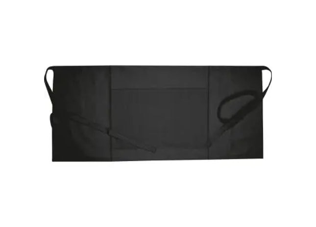 Baumwollschürze Koldby in Schwarz - Langlebige, komfortable Küchenschürze mit Taschen TK Gruppe® Grosshandel 