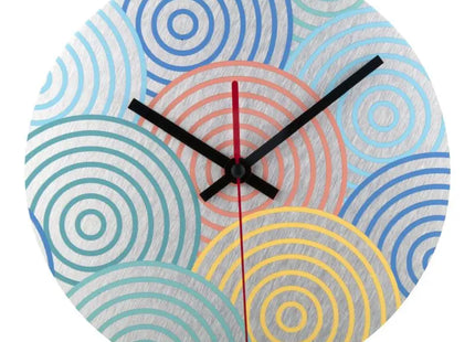 BeTime Alu D Wanduhr - Silber, Modernes und Elegantes Design TK Gruppe® Grosshandel 