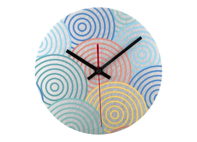 BeTime Alu D Wanduhr - Silber, Modernes und Elegantes Design TK Gruppe® Grosshandel 