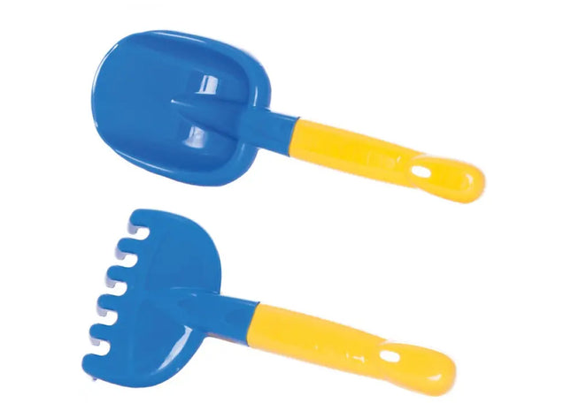 Beachspielzeug-Set: 2-teiliges Schaufel- und Rechen-Set, 22x10x4.5 cm TK Gruppe® Grosshandel 