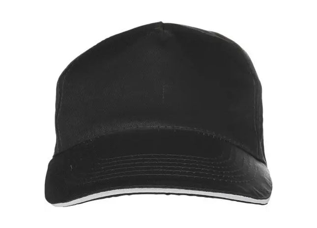 Beau Klassische Schwarze Baseball-Cap, Baumwolle, Alltagsfit TK Gruppe® Grosshandel 