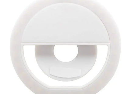 Beautily Selfie-Ringlicht - Weiß, Einstellbare Helligkeit für Perfekte Fotos & Videos TK Gruppe® Grosshandel 