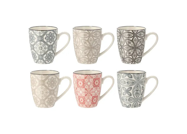 Becher Ornament, 6er-Set, ca. 10cm hoch – Dekorative Anhänger für Tassen und Becher TK Gruppe® Grosshandel 