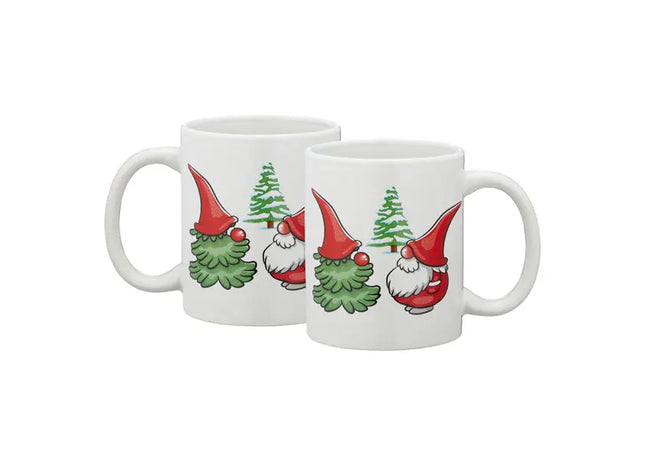 Becher Wichtel, gerade Form, 300 ml, 9,5 cm hoch - Fröhliche Weihnachts-Tasse TK Gruppe® Grosshandel 