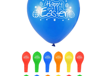 Bedruckte Osterballons 23 cm – verschiedene Farben, Partydekoration für Kinder TK Gruppe® Grosshandel 