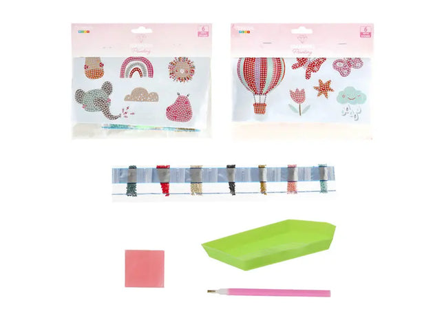 Beidseitige Diamond Painting Sticker, 6er Set - Glanz für jede Oberfläche! TK Gruppe® Grosshandel 