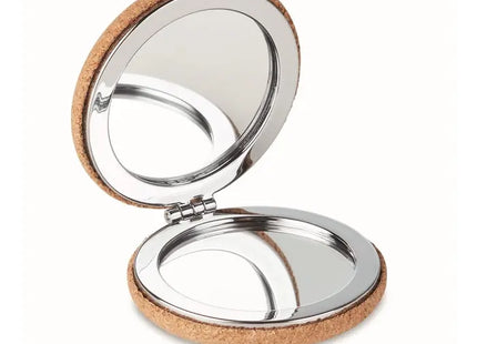 Beige Kork Make-Up-Spiegel GUAPA CORK - Stilvoll & Nachhaltig TK Gruppe® Grosshandel 