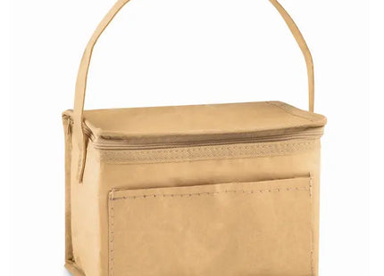 Beige PAPERCOOL Kraftpapier-Kühltasche – Öko & Stilvoll TK Gruppe® Grosshandel 