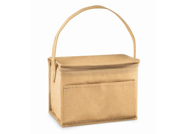 Beige PAPERCOOL Kraftpapier-Kühltasche – Öko & Stilvoll TK Gruppe® Grosshandel 