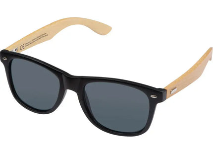 Beige Sonnenbrille mit eleganten Bambusbügeln TK Gruppe® Grosshandel 