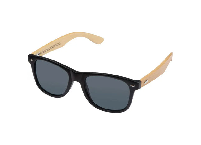 Beige Sonnenbrille mit eleganten Bambusbügeln TK Gruppe® Grosshandel 
