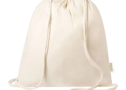 Beige Tibak Turnbeutel - Stilvoller Zugbeutel für Alltag und Freizeit TK Gruppe® Grosshandel 
