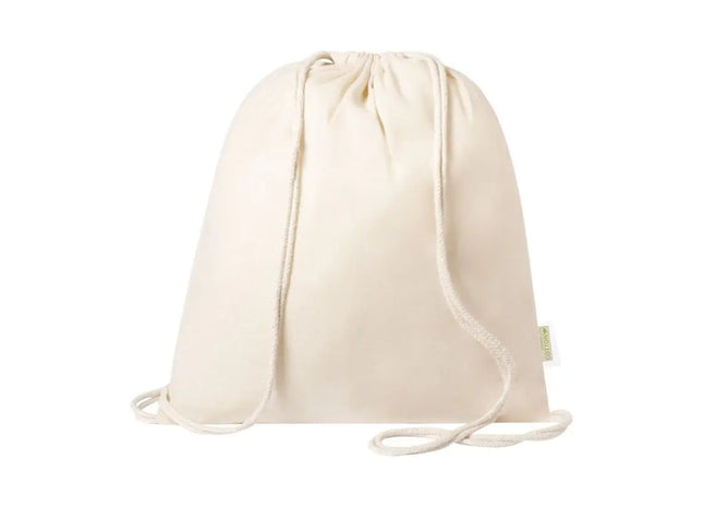 Beige Tibak Turnbeutel - Stilvoller Zugbeutel für Alltag und Freizeit TK Gruppe® Grosshandel 