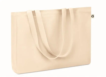 Beige recycelte Canvas-Tasche RESPECT – Nachhaltig, robust, stilvoll, vielseitig TK Gruppe® Grosshandel 