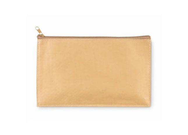 Beiges Mäppchen aus Kraftpapier FLAT CASE - Stilvolle und umweltfreundliche Aufbewahrungslösung TK Gruppe® Grosshandel 