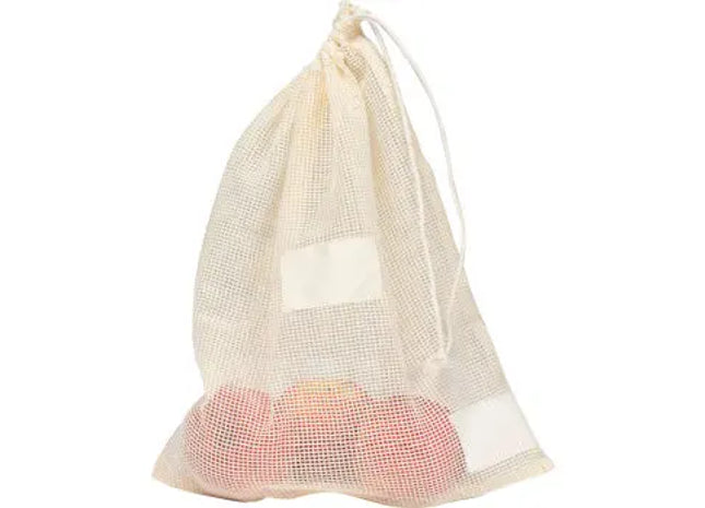 Beiges Mehrwegnetz aus Baumwolle – Öko-freundlich & Praktisch TK Gruppe® Grosshandel 