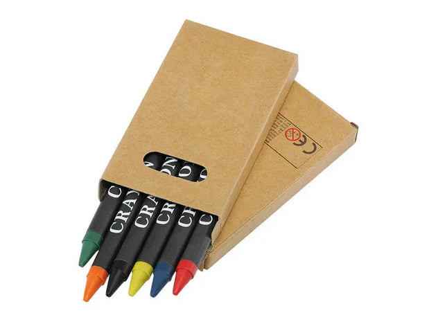 Beiges Wax Crayon Set - Creative Coloring Tools for Kids and Artists - Pack of Fun Colors TK Gruppe® Grosshandel 