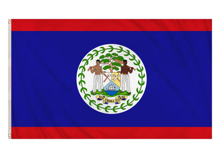 Belize-Flagge 5 Fuß x 3 Fuß – robuste Polyester-Nationalflagge mit lebendigen Farben TK Gruppe® Grosshandel 