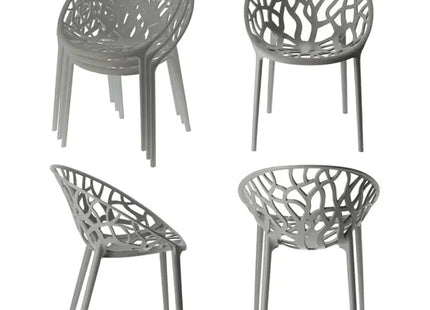 Bequemer Stuhl Forest, hellgrau, 79cm Höhe – Moderner Design-Sitz für Esszimmer & Büro TK Gruppe® Grosshandel 