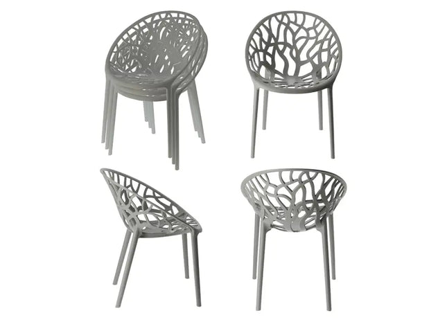 Bequemer Stuhl Forest, hellgrau, 79cm Höhe – Moderner Design-Sitz für Esszimmer & Büro TK Gruppe® Grosshandel 