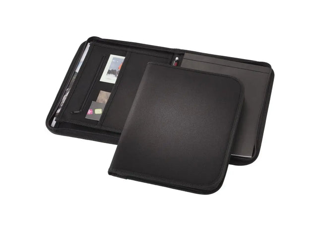 Berkeley A4 Zip-Dokumentenmappe - Elegantes Schwarz TK Gruppe® Grosshandel 