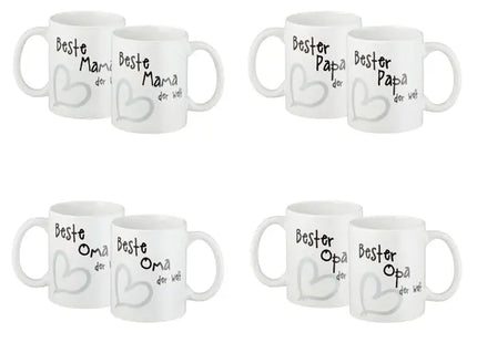 Becher Silber Beste/Bester - 4er-Set, 9,5cm, stilvolle und elegante Trinkbecher TK Gruppe® Grosshandel 