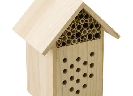 Bienenhaus aus Holz Fahim - Braun, Insektenhotel, Natürlicher Lebensraum für Bienen und Insekten TK Gruppe® Grosshandel 