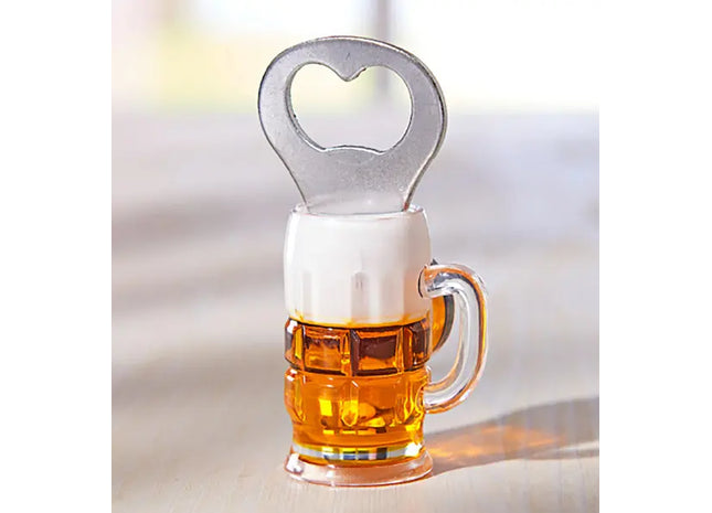 Bierkrug Flaschenöffner, magnetisch, ca. 9cmH: Praktisches Utensil für die Bar und zuhause TK Gruppe® Grosshandel 