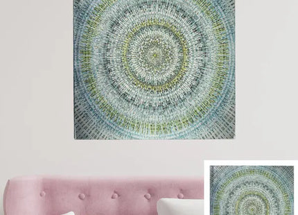 Bild Mandala Pailletten, Design 2, 90x90cm - Großes Dekoratives Wandkunstwerk TK Gruppe® Grosshandel 
