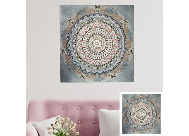 Bild Mandala Pailletten, Design 4, 90x90cm - Großes Dekoratives Wandbild TK Gruppe® Grosshandel 