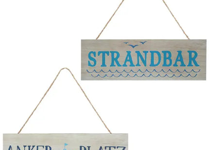 Bild Maritim, 30x10 cm, 2er-Set – Küsten-Wandkunst | Nautische Deko für Ihr Zuhause TK Gruppe® Grosshandel 