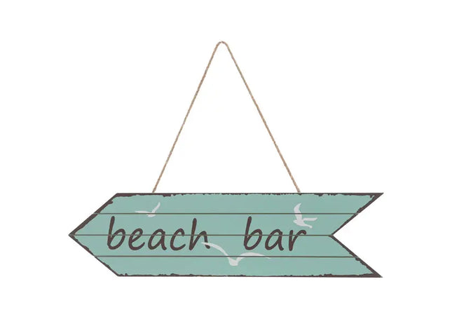 Bild Pfeil 'Beach Bar', 40 cm breit – Küsten-Dekoration | Nautischer Richtungsanzeiger TK Gruppe® Grosshandel 