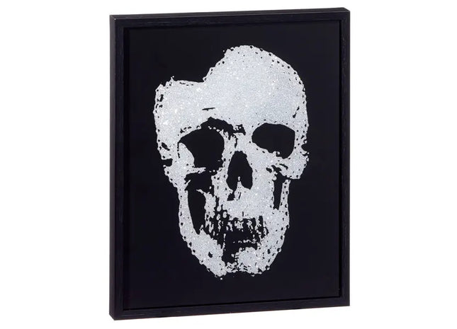 Bild Skull Glitzer, Klein, 25x20cm - Dekoratives Funkelndes Kunstwerk TK Gruppe® Grosshandel 