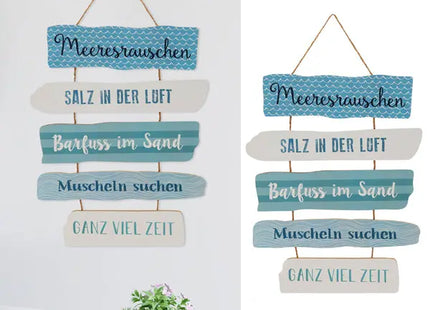 Bild Strand, 35x40 cm – Küsten-Wandkunst | Entspannende Nautische Strand-Deko TK Gruppe® Grosshandel 