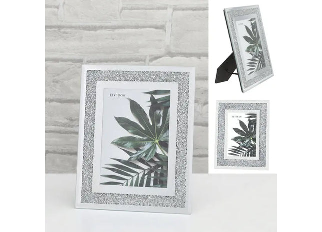 Bilderrahmen Diamonds, groß, 20x25cm - Glamouröse Präsentation Ihrer Fotos TK Gruppe® Grosshandel 