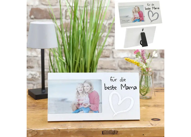 Bilderrahmen 'Für die beste Mama', ca. 25x13cm – Perfektes Muttergeschenk TK Gruppe® Grosshandel 
