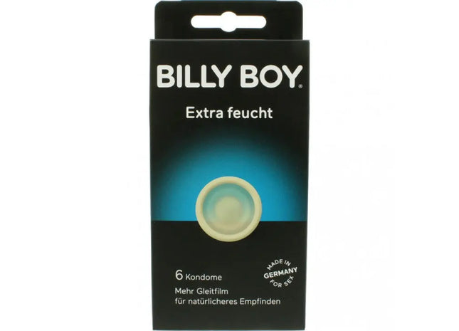 Billy Boy Kondome 6er Pack, Extra Feucht - Verbesserte Gleitfähigkeit für Komfort TK Gruppe® Grosshandel 