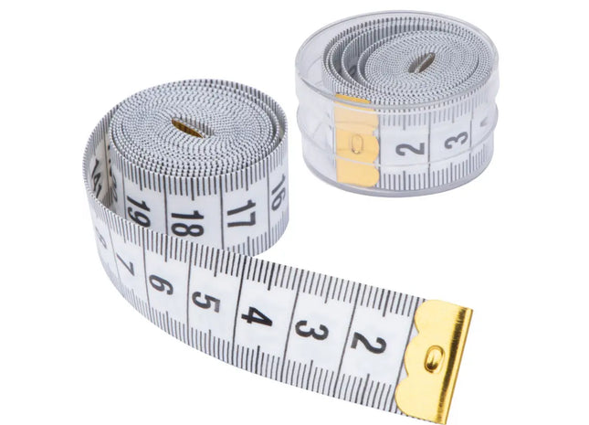 Binche Maßband - 3m - weiß Präzises und stilvolles Messwerkzeug TK Gruppe® Grosshandel 