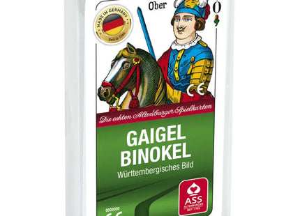 Gaigel/Binokel Karten-Set, 2x24 Blatt in stabilem Kunststoffetui - Traditionelles Kartenspiel TK Gruppe® Grosshandel 