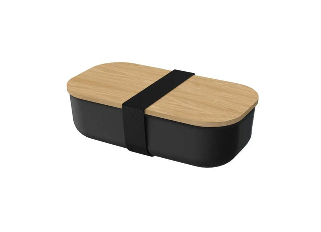 Bio Storage Container Beech - Black and Natural, Eco-Friendly, Stylish, Durable TK Gruppe® Grosshandel 