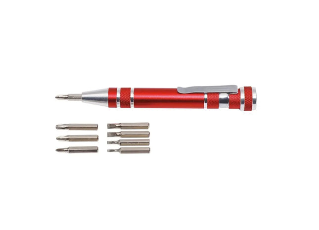 Bit-Set MICRO - Rot Kompaktes und vielseitiges Schraubendreher-Set für präzise Anwendungen TK Gruppe® Grosshandel 