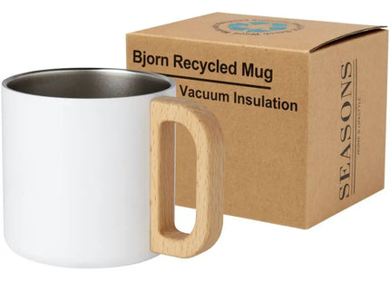 Bjorn 360 ml RCS-zertifizierter Edelstahlbecher mit Kupfer-Vakuumisolierung – Weiß TK Gruppe® Grosshandel 