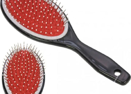 Black 21cm Hairbrush with Massage Nodes - Scalp Massager for Relaxing Haircare TK Gruppe® Grosshandel 