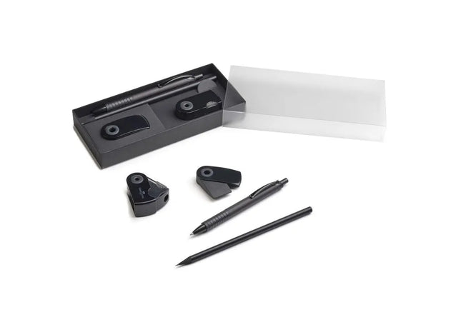 Black 4 Schreibset in Tiefschwarz, Vierfach-Set für Büro und Alltag TK Gruppe® Grosshandel 