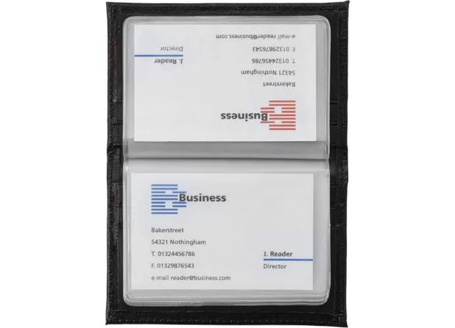 Black Faux Leather Credit Card Wallet Bethany - Stylish, Durable, Compact, and Secure Card Holder TK Gruppe® Grosshandel 