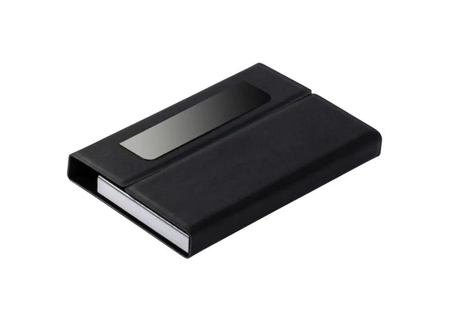 Black RE98-LEMNIK Credit and Business Card Box - Elegant, Secure, Compact Card Storage TK Gruppe® Grosshandel 