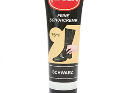 Black Shoe Care Cream 75ml Tube with Sponge Applicator - Leather Polish for Shoes TK Gruppe® Grosshandel 