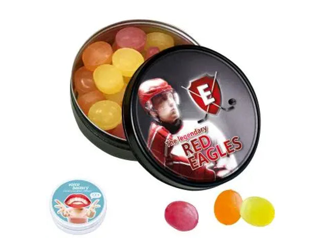 Black or White Designer-Dose mit Bären Company Fruchtbonbons – Personalisiert TK Gruppe® Grosshandel 