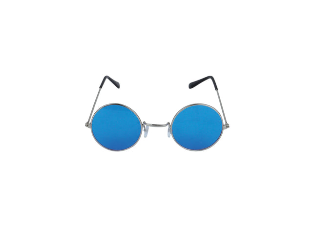 Blau Getönte Vollrandbrille Für Erwachsene Mit Silbernem Rahmen, Uv-Schutz, Stilvoll und Langlebig TK Gruppe® Grosshandel 