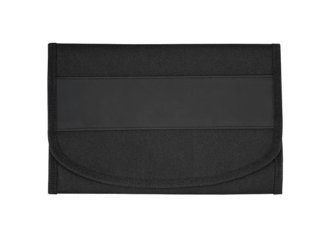 KreativDesign Fahrzeugpapiertasche Store&Time - Schwarz/Blau Praktische Tasche für Fahrzeugdokumente TK Gruppe® Grosshandel 